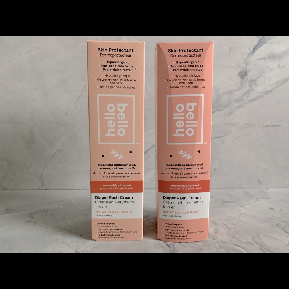 BNIB Hello Bello Hypoallergenic Diaper Rash Cream Soothing Relief, 2x 118ml